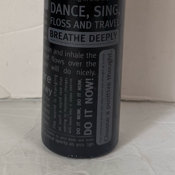 Black Motivational Water Bottle - Picture 11 of 15